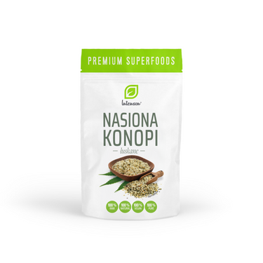 Nasiona konopi łuskane 250g - Intenson.pl
